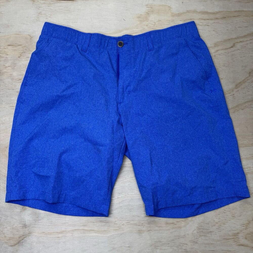 USED sz 40 Under Armour Men's UA Match Play Vented Golf Shorts Blue